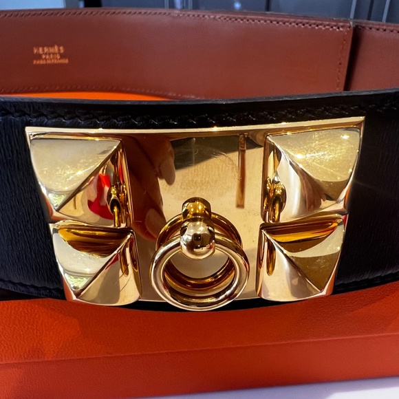 HERMES BELT. collier de chein leather belt - Picture 3 of 10